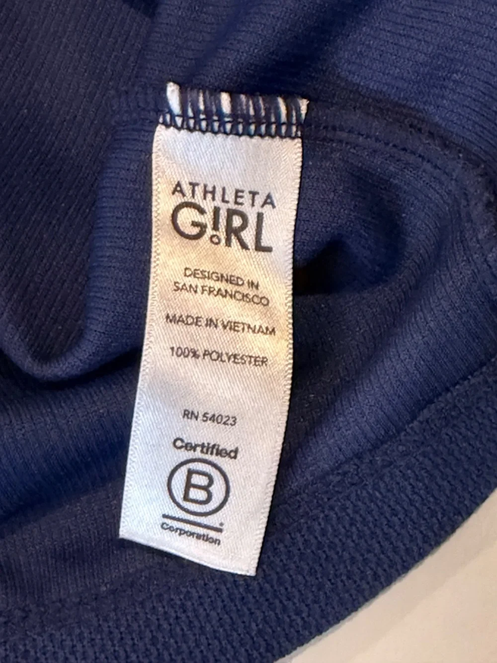 Athleta Girl School Day Polo Navy Uniform Top 12/L and 16/XXL